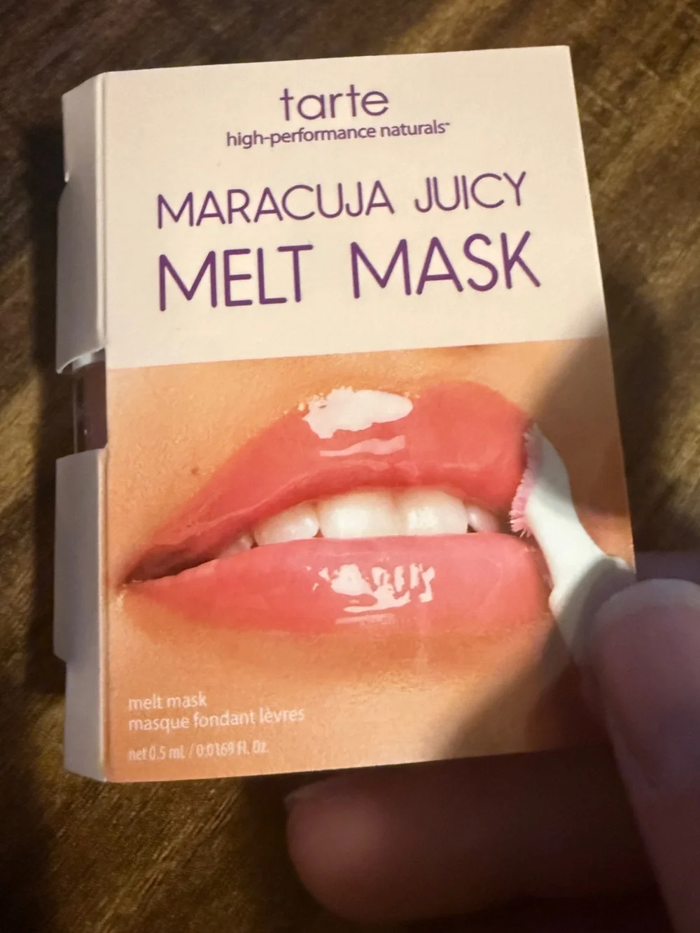 ❤️ 3/$25 TARTE maracuja juicy lip nourishing melt mask in the shade icing